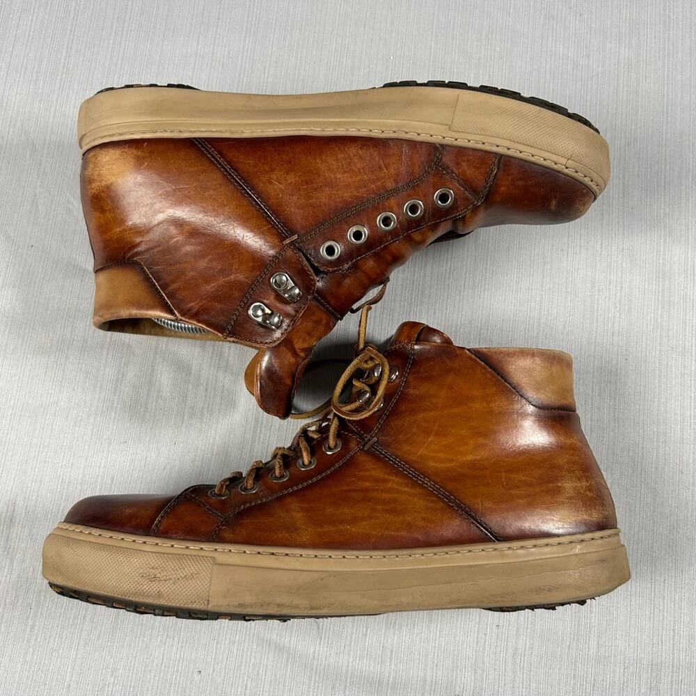 Magnanni 18603 Men's Boot EU 42 Brown High-top Sneaker Silhouette Men US Leather